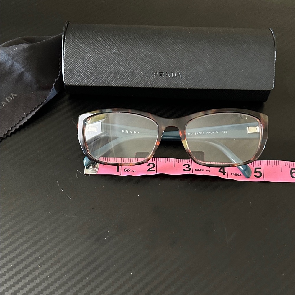 Prada Rx Teal and Tortoise eyeglasses - Picture 11 of 12